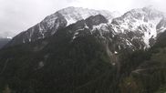 Archived webcam image showing Panoramic view: Checrouit and Courmayeur on 14 May 2026 at 14:41