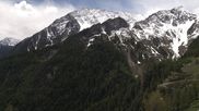 Archived webcam image showing Panoramic view: Checrouit and Courmayeur on 14 May 2026 at 12:41