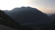 Archived webcam image showing Panoramic view: Checrouit and Courmayeur on 28 Jun 2026 at 06:52