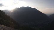 Archived webcam image showing Panoramic view: Checrouit and Courmayeur on 28 Jun 2026 at 07:52