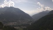 Archived webcam image showing Panoramic view: Checrouit and Courmayeur on 28 Jun 2026 at 10:52