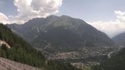 Archived webcam image showing Panoramic view: Checrouit and Courmayeur on 28 Jun 2026 at 12:52