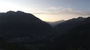 Archived webcam image showing Panoramic view: Checrouit and Courmayeur on 15 Aug 2026 at 07:31