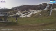 Archived webcam image showing Campo Felice - chairlift Cerchiare and t-bar lift Pista Dick on 13 Apr 2026 at 08:04