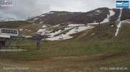 Archived webcam image showing Campo Felice - chairlift Cerchiare and t-bar lift Pista Dick on 13 Apr 2026 at 12:04