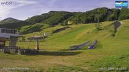 Archived webcam image showing Campo Felice - chairlift Cerchiare and t-bar lift Pista Dick on 12 Jun 2026 at 07:25