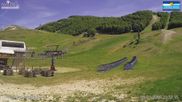 Archived webcam image showing Campo Felice - chairlift Cerchiare and t-bar lift Pista Dick on 12 Jun 2026 at 14:25