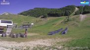Archived webcam image showing Campo Felice - chairlift Cerchiare and t-bar lift Pista Dick on 12 Jun 2026 at 16:25
