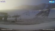 Archived webcam image showing Campo Felice - chairlift Cerchiare and t-bar lift Pista Dick on 14 Mar 2026 at 07:38