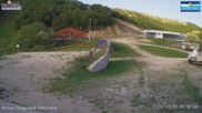 Archived webcam image showing Campo Felice - top station chairlift Campo Felice and Chalet del Bosco on 28 May 2026 at 06:43