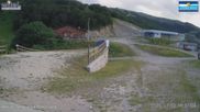 Archived webcam image showing Campo Felice - top station chairlift Campo Felice and Chalet del Bosco on 12 Jul 2026 at 18:49