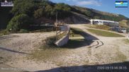 Archived webcam image showing Campo Felice - top station chairlift Campo Felice and Chalet del Bosco on 19 Sep 2026 at 08:00