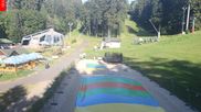 Archived webcam image showing Marianske Lazne - baste station cable car Lanovka, Czech Republic on 12 Jul 2026 at 18:22