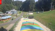 Archived webcam image showing Marianske Lazne - baste station cable car Lanovka, Czech Republic on 26 Aug 2026 at 16:33