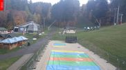 Archived webcam image showing Marianske Lazne - baste station cable car Lanovka, Czech Republic on 23 Oct 2026 at 14:00