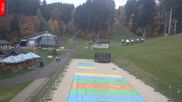 Archived webcam image showing Marianske Lazne - baste station cable car Lanovka, Czech Republic on 23 Oct 2026 at 16:00
