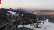 Archived webcam image showing Benecko - top station chairlift Kejnos, Czech Republic on 14 Mar 2026 at 07:28