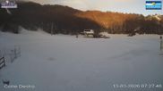 Archived webcam image showing Campo Felice - base station chairlift Colle Destro and chalet Innamorati (Italy) on 13 Mar 2026 at 07:15