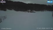 Archived webcam image showing Campo Felice - base station chairlift Colle Destro and chalet Innamorati (Italy) on 27 Mar 2026 at 18:14