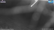 Archived webcam image showing Campo Felice - rope lift Baby Campo Felice, slope Scorpione and chairlift Nibbio on 26 Aug 2026 at 00:32