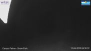 Archived webcam image showing Campo Felice (Italy) - View of Snow Park on 13 Apr 2026 at 04:28