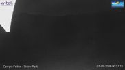 Archived webcam image showing Campo Felice (Italy) - View of Snow Park on 1 May 2026 at 00:16