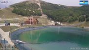 Archived webcam image showing Campo Felice – Slopes Lupo, Gigi Panei, Sagittario and Rondini on 10 Sep 2026 at 14:09