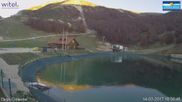 Archived webcam image showing Campo Felice – Slopes Lupo, Gigi Panei, Sagittario and Rondini on 27 Oct 2026 at 16:39