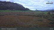 Archived webcam image showing Lake Walchsee: Moorland Schwemm on 12 Oct 2026 at 07:03