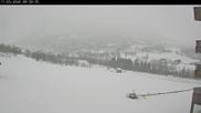 Archived webcam image showing Myrkdalen at the main ticket office Myrkdalsstovo on 17 Mar 2026 at 08:15