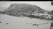 Archived webcam image showing Myrkdalen at the main ticket office Myrkdalsstovo on 17 Mar 2026 at 14:15