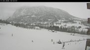 Archived webcam image showing Myrkdalen at the main ticket office Myrkdalsstovo on 17 Mar 2026 at 10:15