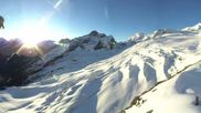 Archived webcam image showing Saas Fee - Längfluh Glacier on 21 May 2026 at 06:58