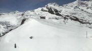 Archived webcam image showing Saas Fee - Längfluh Glacier on 21 May 2026 at 14:06