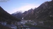 Archived webcam image showing Grächen - St. Niklaus village on 18 Apr 2026 at 06:35