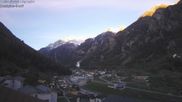 Archived webcam image showing Grächen - St. Niklaus village on 18 Apr 2026 at 07:35