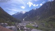 Archived webcam image showing Grächen - St. Niklaus village on 2 May 2026 at 14:16