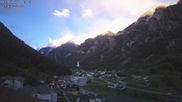 Archived webcam image showing Grächen - St. Niklaus village on 16 May 2026 at 06:24