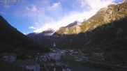 Archived webcam image showing Grächen - St. Niklaus village on 16 May 2026 at 07:24