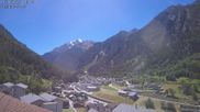 Archived webcam image showing Grächen - St. Niklaus village on 13 Jun 2026 at 14:34