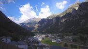 Archived webcam image showing Grächen - St. Niklaus village on 18 Jul 2026 at 08:31
