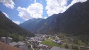 Archived webcam image showing Grächen - St. Niklaus village on 18 Jul 2026 at 14:31