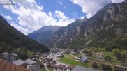 Archived webcam image showing Grächen - St. Niklaus village on 18 Jul 2026 at 12:31