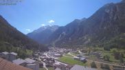Archived webcam image showing Grächen - St. Niklaus village on 12 Jul 2026 at 14:20