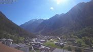 Archived webcam image showing Grächen - St. Niklaus village on 12 Jul 2026 at 16:20