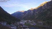 Archived webcam image showing Grächen - St. Niklaus village on 4 Oct 2026 at 08:00