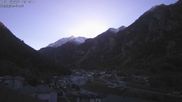 Archived webcam image showing Grächen - St. Niklaus village on 22 Oct 2026 at 16:36