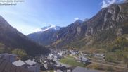 Archived webcam image showing Grächen - St. Niklaus village on 22 Oct 2026 at 12:36