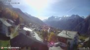 Archived webcam image showing Grächen: Egga on 22 Oct 2026 at 14:45