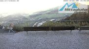 Archiviertes Webcam Bild: Bergstation Mittagbahn - Blick nach Norden am 27.10.2026 um 16:57 Uhr